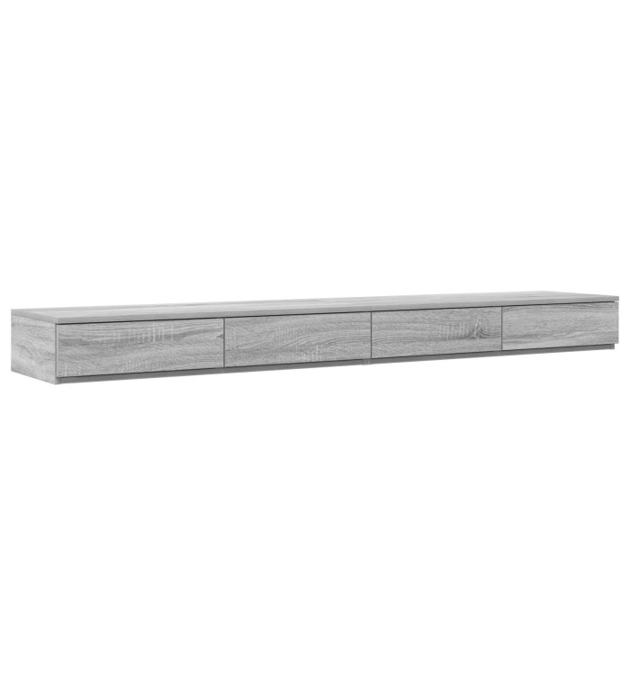 Tiroirs de lit Gris Sonoma 180x36,5x16,5 cm en bois d'ingénierie | Mobilier & Déco