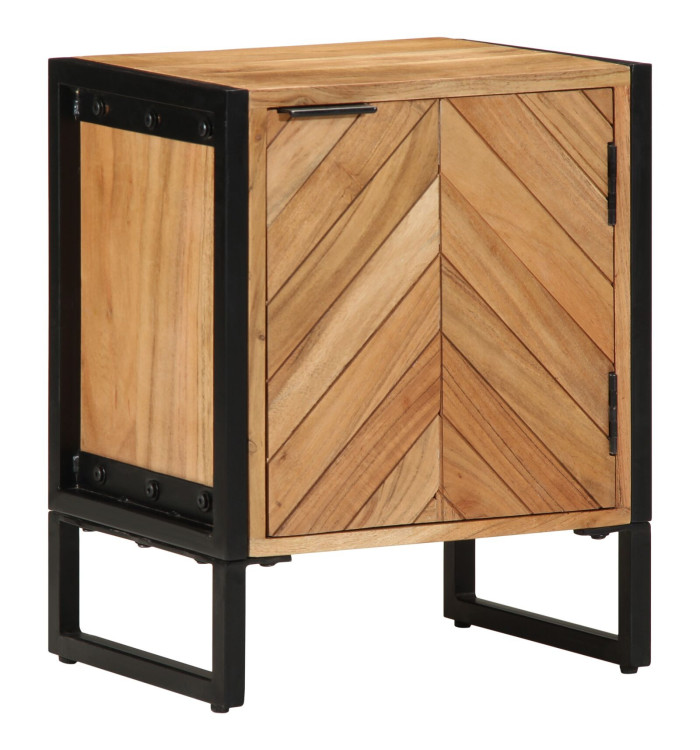Table de Chevet 40x30x50 cm Bois Massif Acacia | Mobilier & Déco