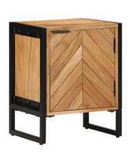 Table de Chevet 40x30x50 cm Bois Massif Acacia | Mobilier & Déco