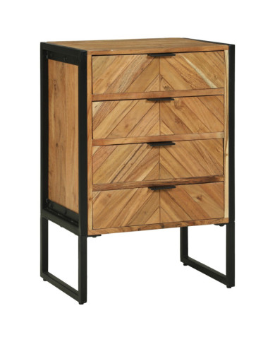 Highboard 50x35x75 cm en bois massif d'acacia | Mobilier & Déco
