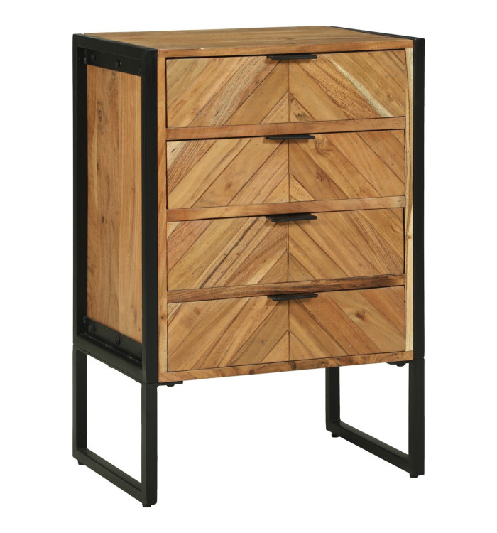 Highboard  50x35x75 cm en bois massif d'acacia | Mobilier & Déco