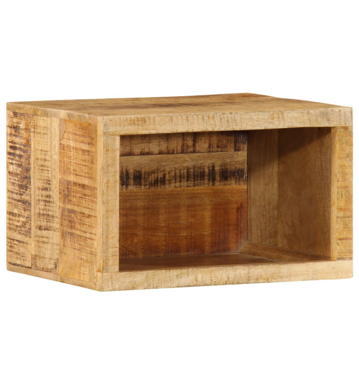 Cabinet de chevet mural 40x30x25 cm Bois massif Manguier brut | Mobilier & Déco