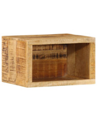 Cabinet de chevet mural 40x30x25 cm Bois massif Manguier brut | Mobilier & Déco