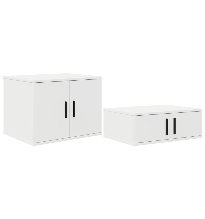 Meuble de rangement Blanc 103x41x40 cm en panneaux de particules | Mobilier & Déco