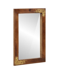 Miroir de salle de bain 50x70x3 cm en bois massif de mangue | Mobilier & Déco