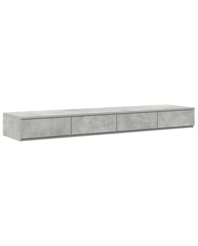 Tiroirs de lit en gris béton - 135 x 36,5 x 16,5 cm en bois reconstitué | Mobilier & Déco