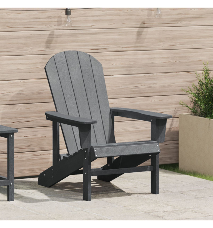 Chaise Adirondack Gris Clair 74x82x91 cm HDPE | Mobilier & Déco