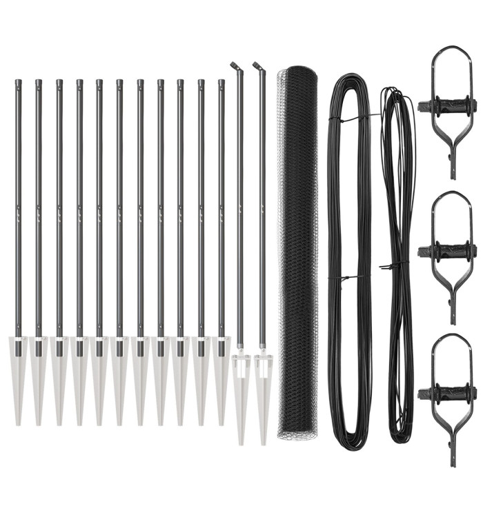 Clôtures Set de 2 Gris Métal 25 x 1,5 m Durable | Mobilier & Déco