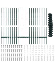 Ensemble de Clôture de Jardin Ensemble de 2 Vert Acier Galvanisé | Mobilier & Déco