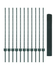 Set de clôture de jardin Ensemble de 2 Vert Acier galvanisé | Mobilier & Déco