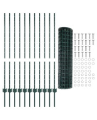 Kit de clôture de jardin Ensemble de 2 Vert Polyéthylène | Mobilier & Déco