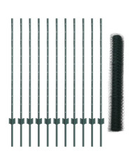 Set de Clôture de Jardin Set de 2 Vert Métal Grand Durable | Mobilier & Déco