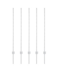 Poteaux de clôture 10 pcs U-Channel 120 cm Acier galvanisé | Mobilier & Déco