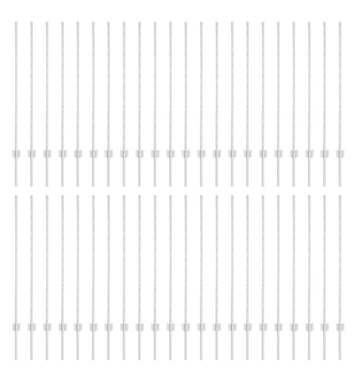Poteaux de clôture 88 pcs U-Channel Argent 160 cm Acier | Mobilier & Déco