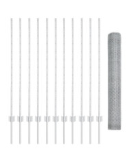 Ensemble de clôtures de jardin Pack de 2 Acier galvanisé 25 x 1,2 m | Mobilier & Déco