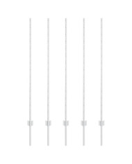 Poteaux de clôture 10 pcs U-Channel 140 cm Acier galvanisé | Mobilier & Déco
