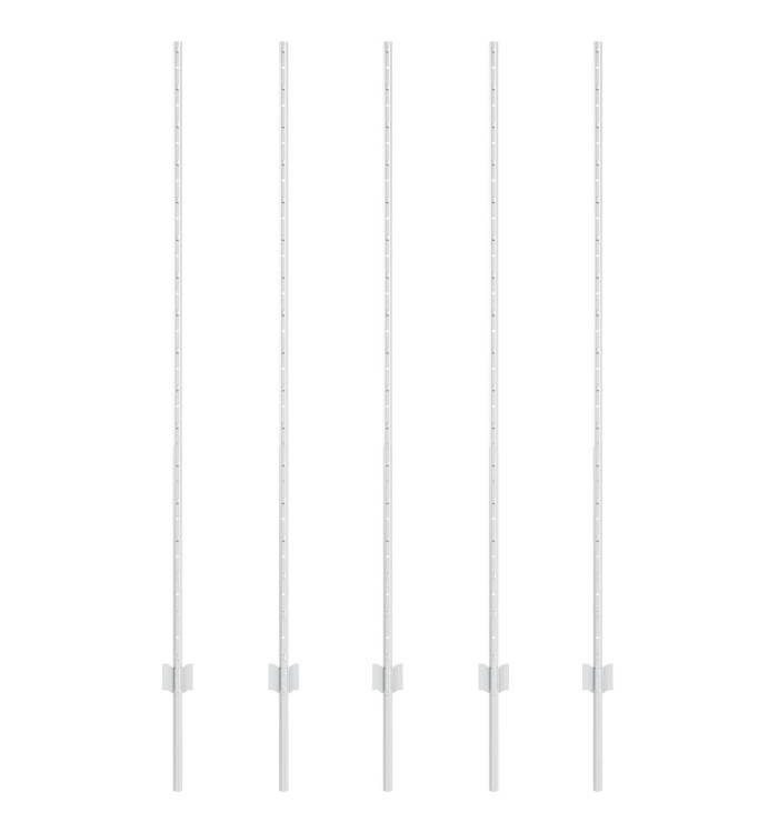 Poteaux de clôture 10 pcs U-Channel 150 cm en acier galvanisé | Mobilier & Déco