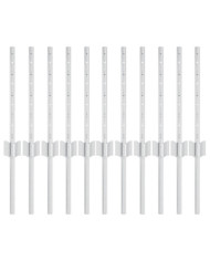 Pieux de clôture 11 pcs U-Channel 40 cm Acier Galvanisé | Mobilier & Déco
