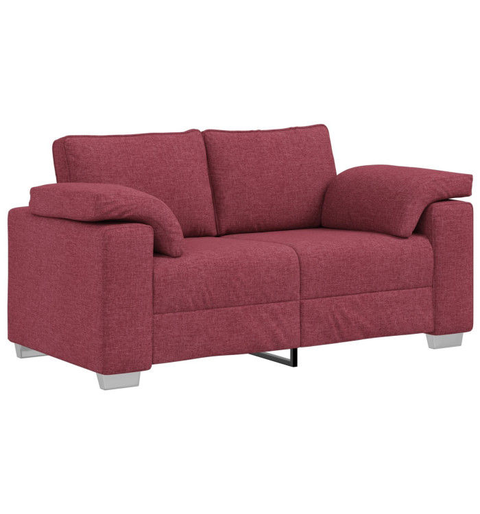 Canapé loveseat Rouge vin 120 cm Tissu | Mobilier & Déco