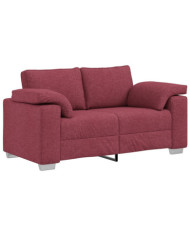 Canapé loveseat Rouge vin 120 cm Tissu | Mobilier & Déco