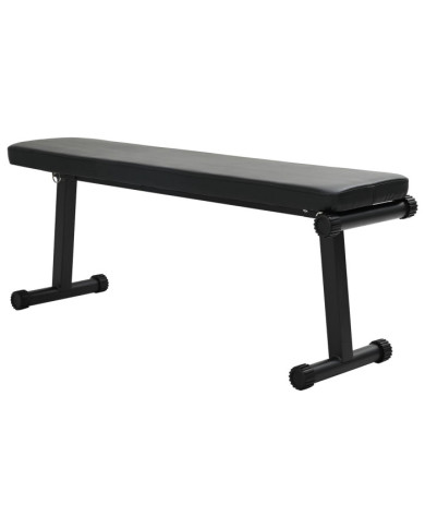 Banc de Poids Pliable 100 kg Noir 107x27x41 cm Acier | Mobilier & Déco
