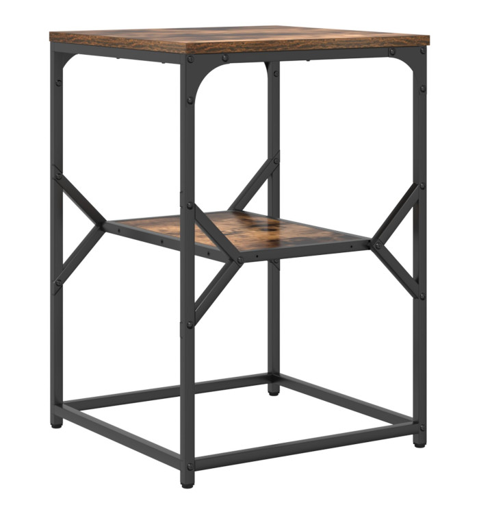 Table d'appoint Chêne fumé 41x40x60 cm Bois reconstitué | Mobilier & Déco