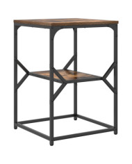 Table d'appoint Chêne fumé 41x40x60 cm Bois reconstitué | Mobilier & Déco