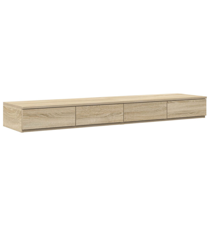 Tiroirs de lit Chêne Sonoma 160x36,5x16,5 cm en bois d'ingénierie | Mobilier & Déco