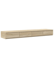 Tiroirs de lit Chêne Sonoma 160x36,5x16,5 cm en bois d'ingénierie | Mobilier & Déco