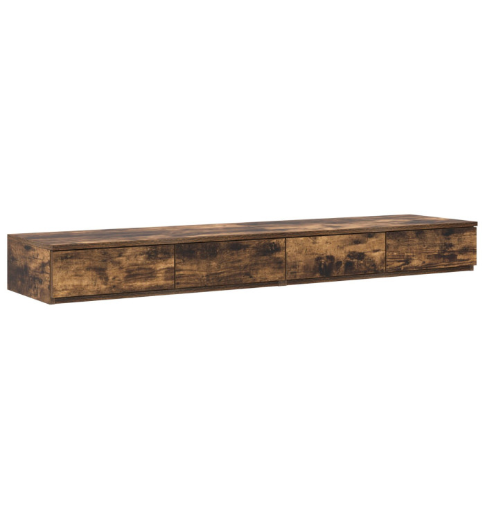 Tiroirs de lit Chêne fumé 150x36,5x16,5 cm en bois d'ingénierie | Mobilier & Déco