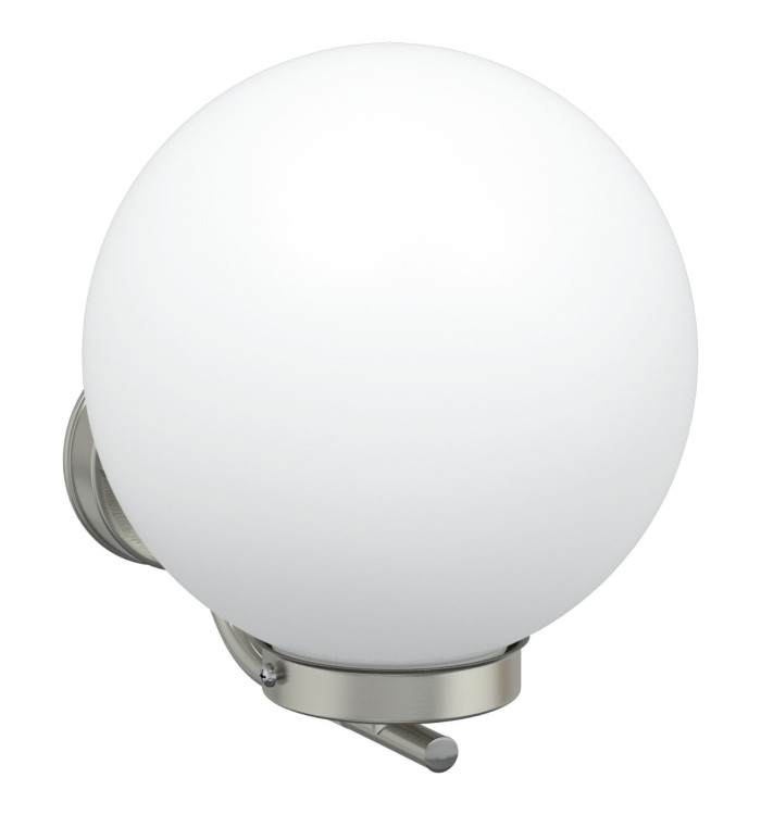 Applique murale extérieure en acier inoxydable argenté IP44 | Mobilier & Déco