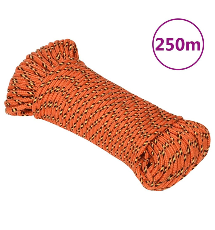 Corde de bateau Orange 4 mm 250 m Polypropylène | Mobilier & Déco