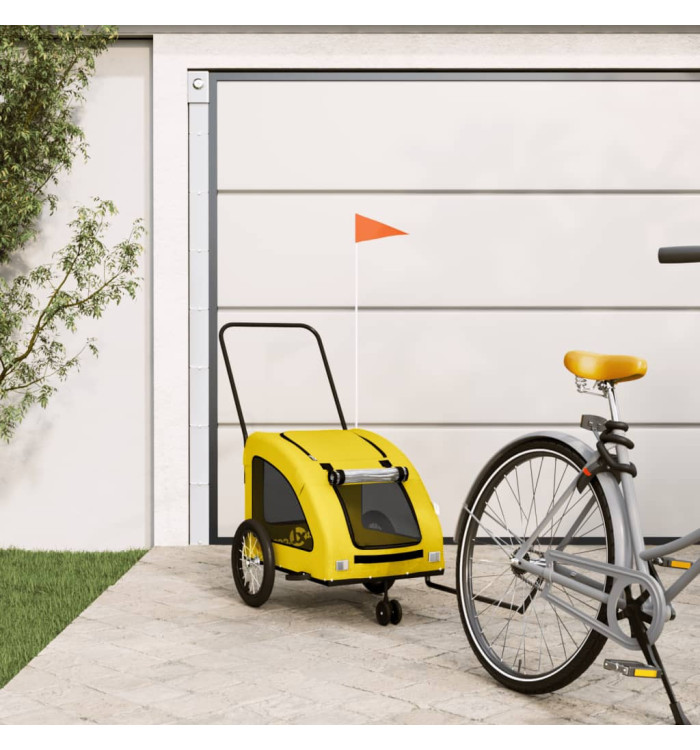Remorque de vélo pour animaux de compagnie jaune | Mobilier & Déco