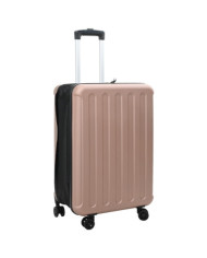 Valise pliable en coque dure 24'' rose doré 43x27x66 cm ABS | Mobilier & Déco