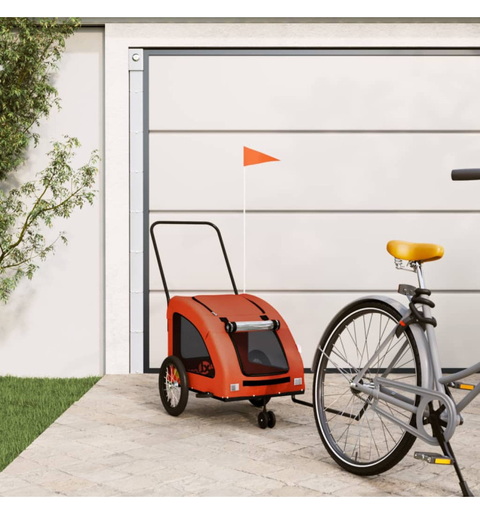 Remorque de vélo pour animaux de compagnie orange | Mobilier & Déco