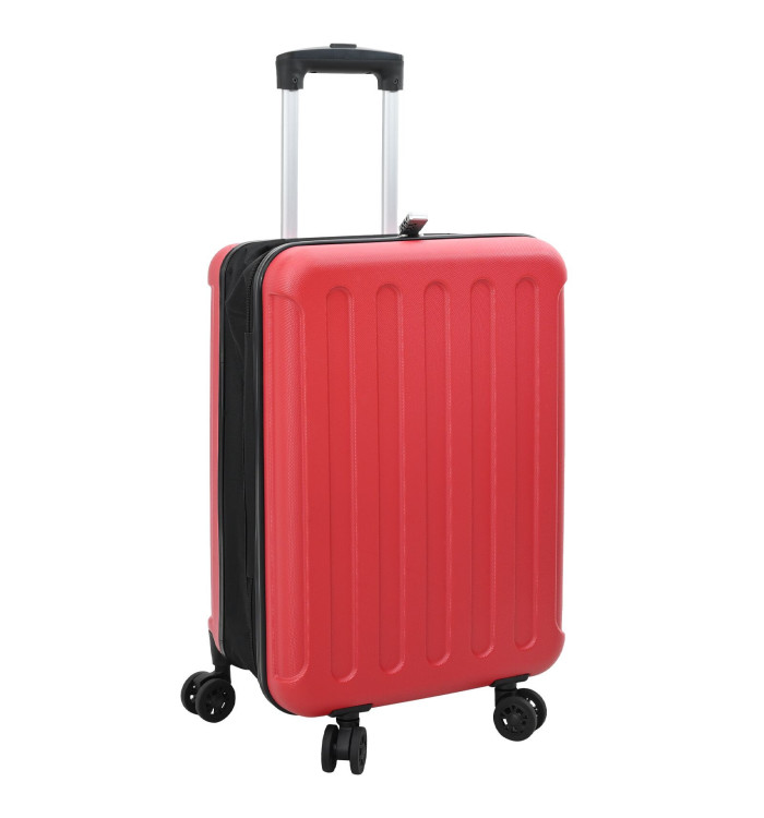 Valise Pliable Coque Dure 24'' Rouge 43x27x66 cm ABS | Mobilier & Déco