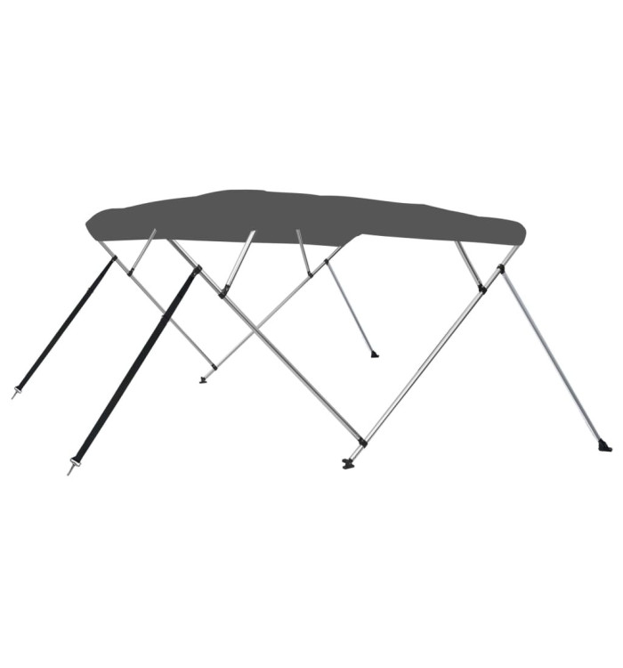 Auvent bimini à 4 arceaux Anthracite 243x196x137 cm | Mobilier & Déco