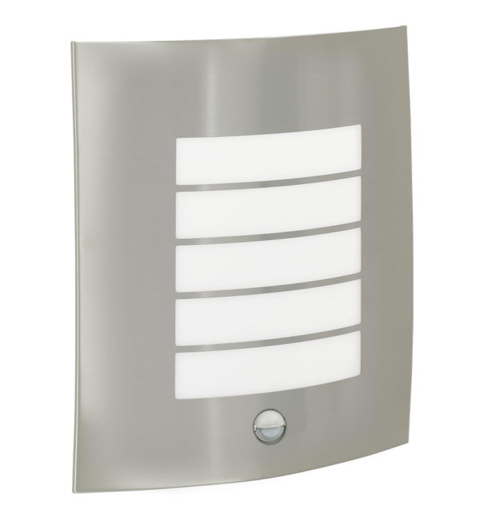 Applique murale extérieure avec capteur 2 pcs Argent Acier inoxydable IP44 | Mobilier & Déco