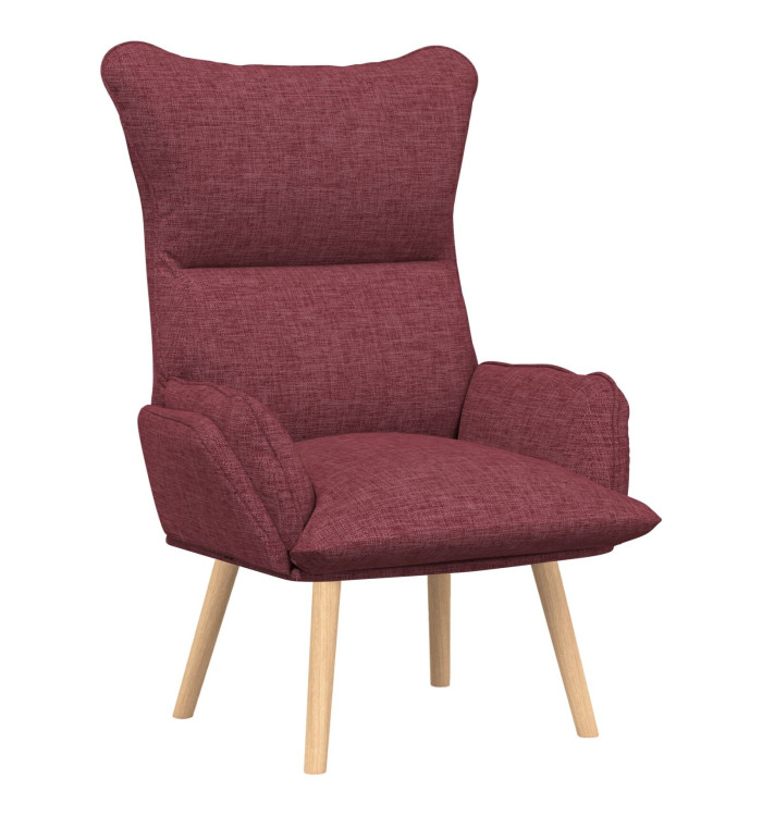 Fauteuil Relaxant VidaXL Rouge Vin Tissu | Mobilier & Déco