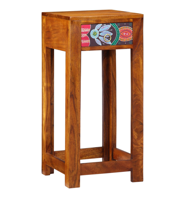 Support de téléphone  35x35x75 cm en bois d'acacia massif | Mobilier & Déco