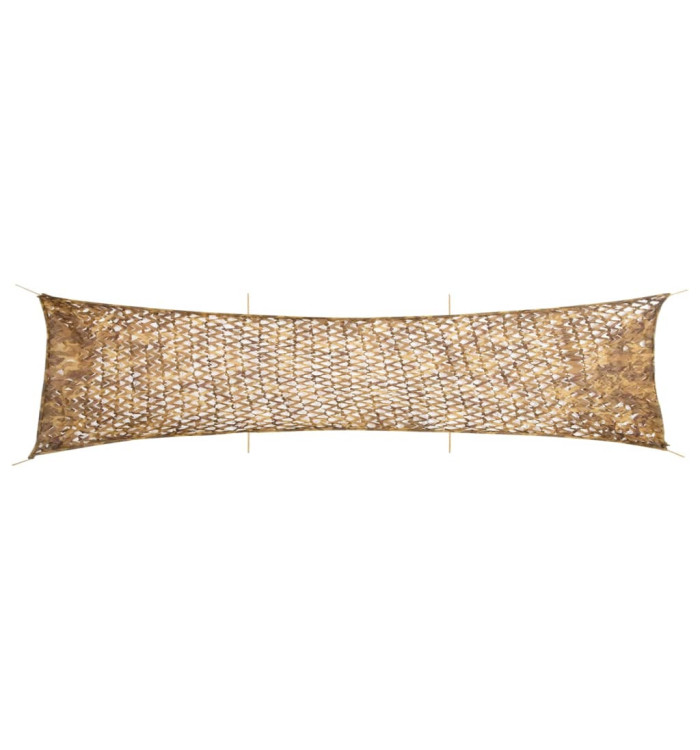 Filet de camouflage avec sac de rangement 613x138 cm sable | Mobilier & Déco