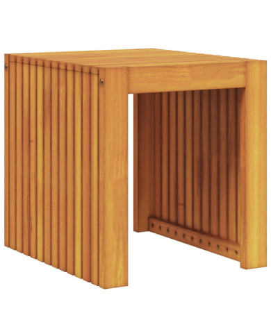 Table d'appoint de jardin 43x36x40 cm en teck massif | Mobilier & Déco