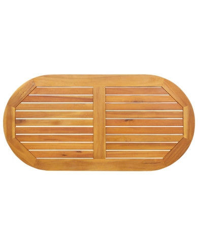 Plateau de table 110x55x2,2 cm Ovale en Bois Massif d'Acacia | Mobilier & Déco