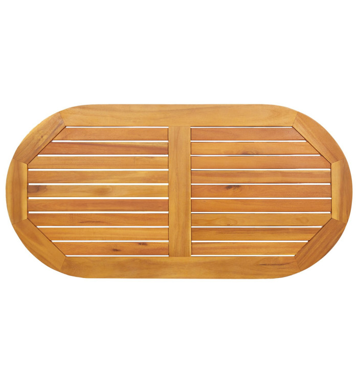 Plateau de table 110x55x2,2 cm Ovale en Bois Massif d'Acacia | Mobilier & Déco