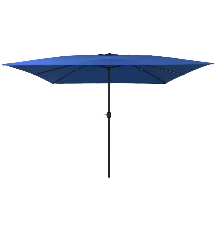 parasol de jardin carré 295x245 cm bleu azur | Mobilier & Déco