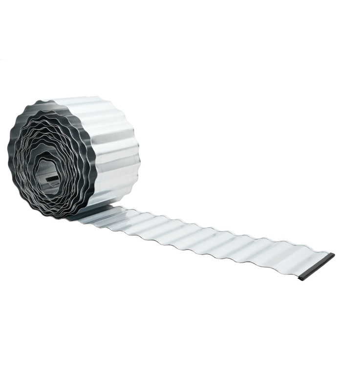 vidaxl Bordures de pelouse 25 cm x 10 m en acier galvanisé ondulé flexible | Mobilier & Déco
