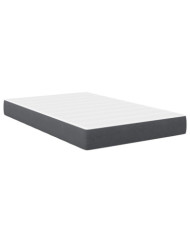 Matelas à ressorts ensachés Gris foncé Medium 120x200x20 cm Tissu | Mobilier & Déco