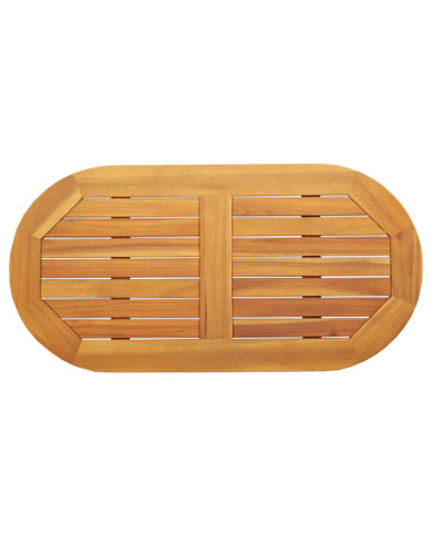 Plateau de table 90x45x2,2 cm Ovale en bois massif d'acacia | Mobilier & Déco