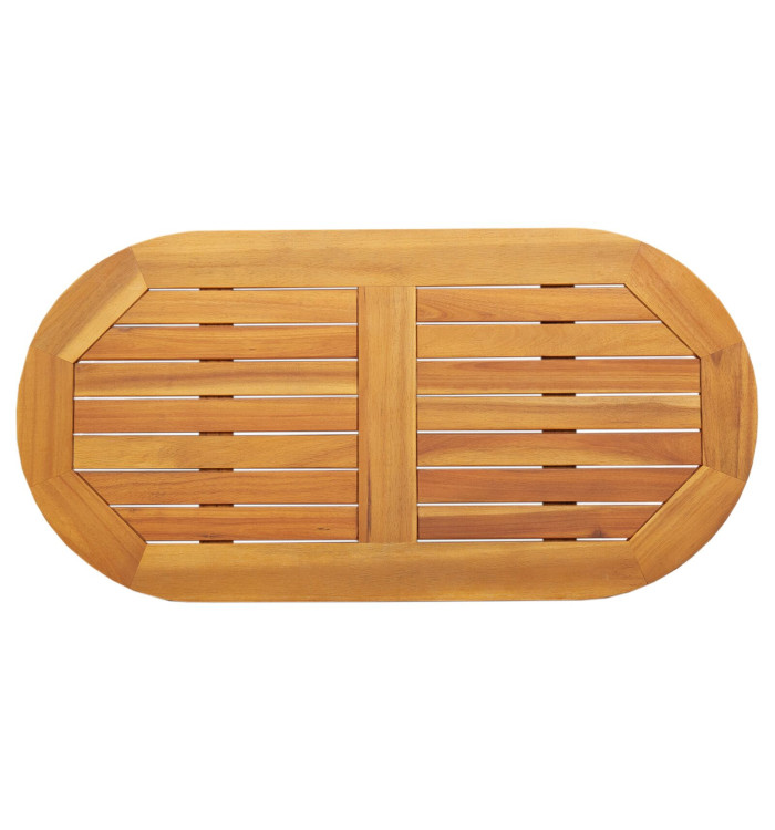 Plateau de table 90x45x2,2 cm Ovale en bois massif d'acacia | Mobilier & Déco