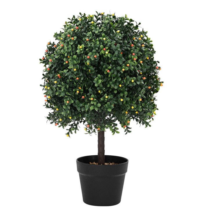 Arbre artificiel avec fruits et pot 35x50 cm Vert | Mobilier & Déco